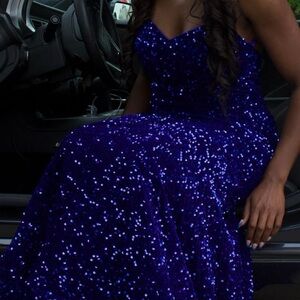Royal Blue Prom Dress Size 8!